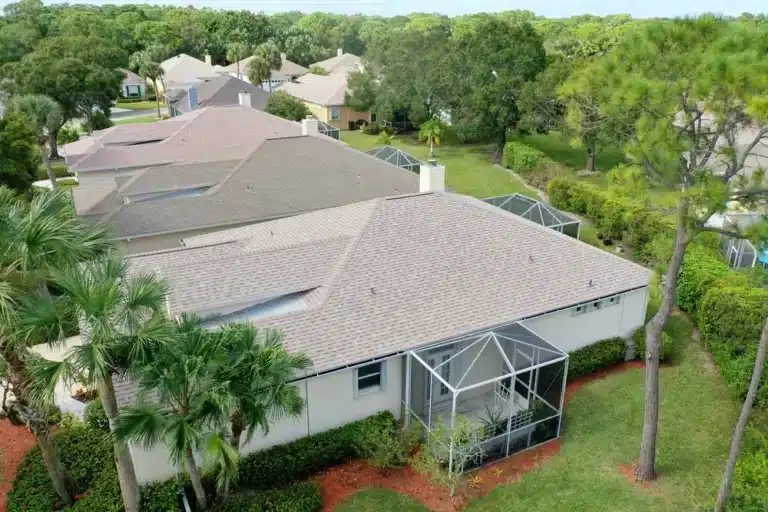 Residential shingle roof installed with precision and expert craftsmanship by Rhino Roofs team.