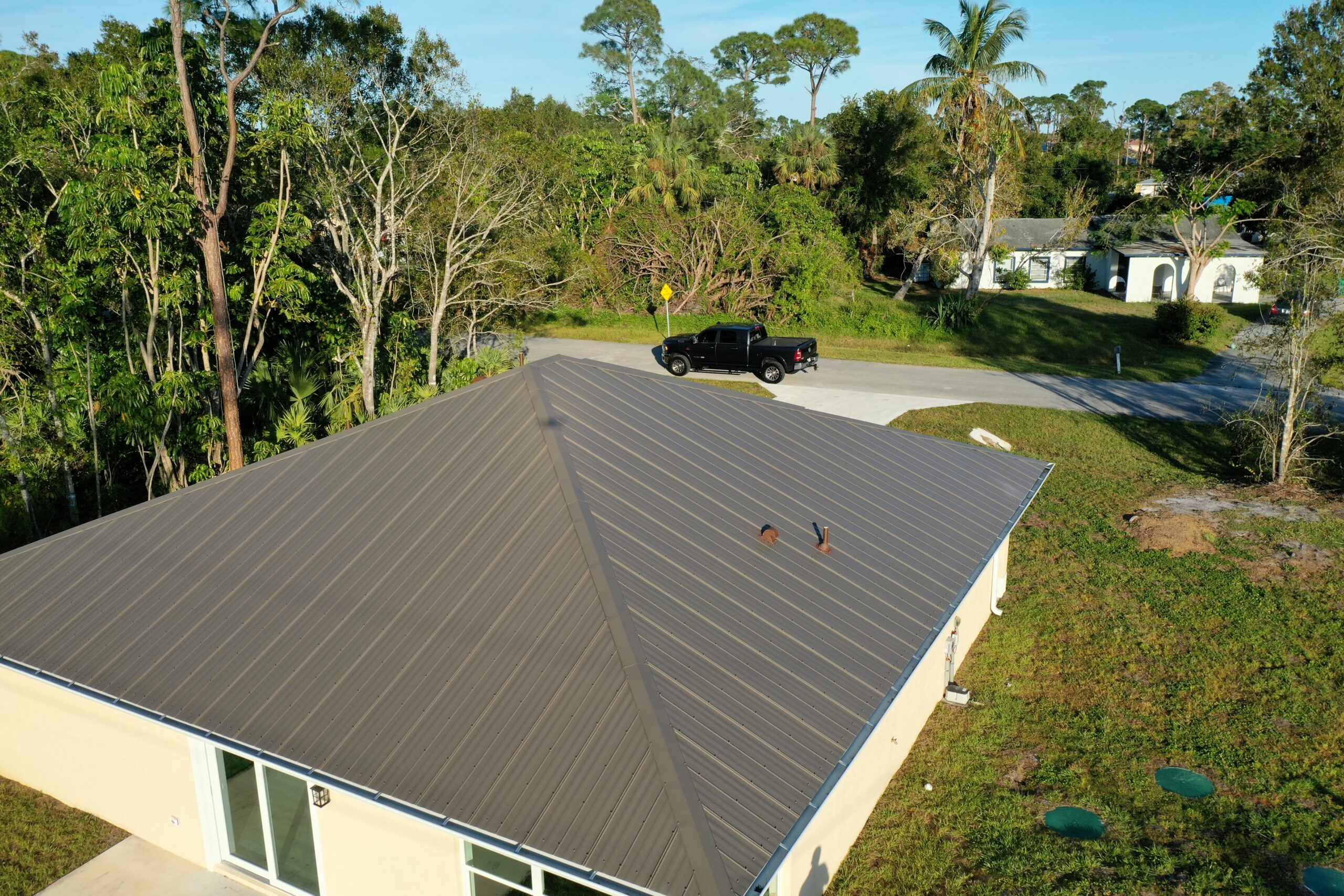 Fort Pierce Home Gets a Durable Crimp Metal Roof in Medium Bronze 4