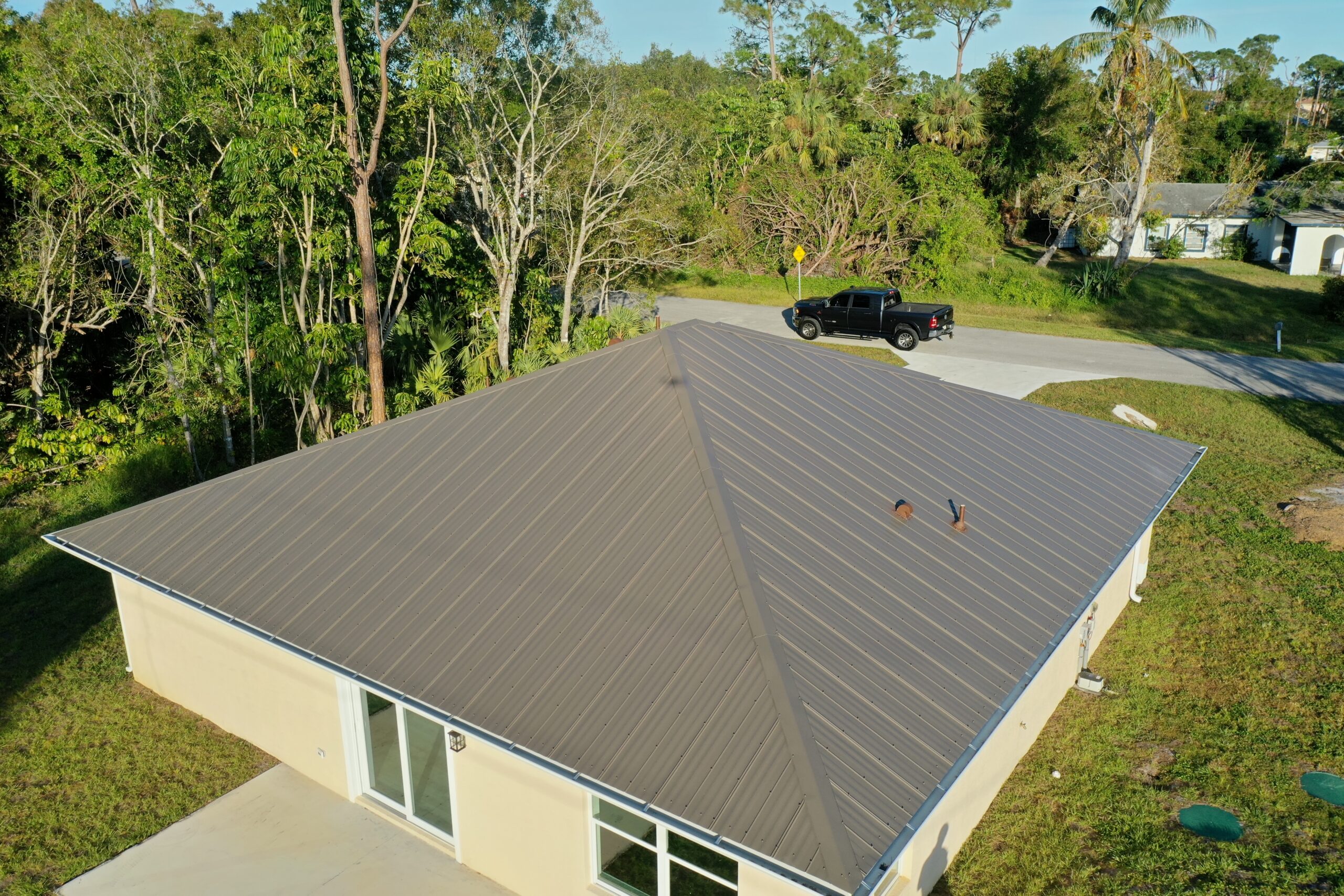 Fort Pierce Home Gets a Durable Crimp Metal Roof in Medium Bronze 6