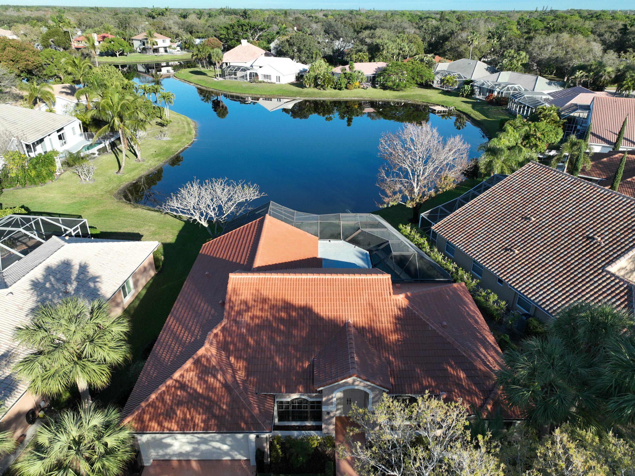 Florida Code-Compliant Boral Estate Terra-Cotta Tile Roof Installation 2