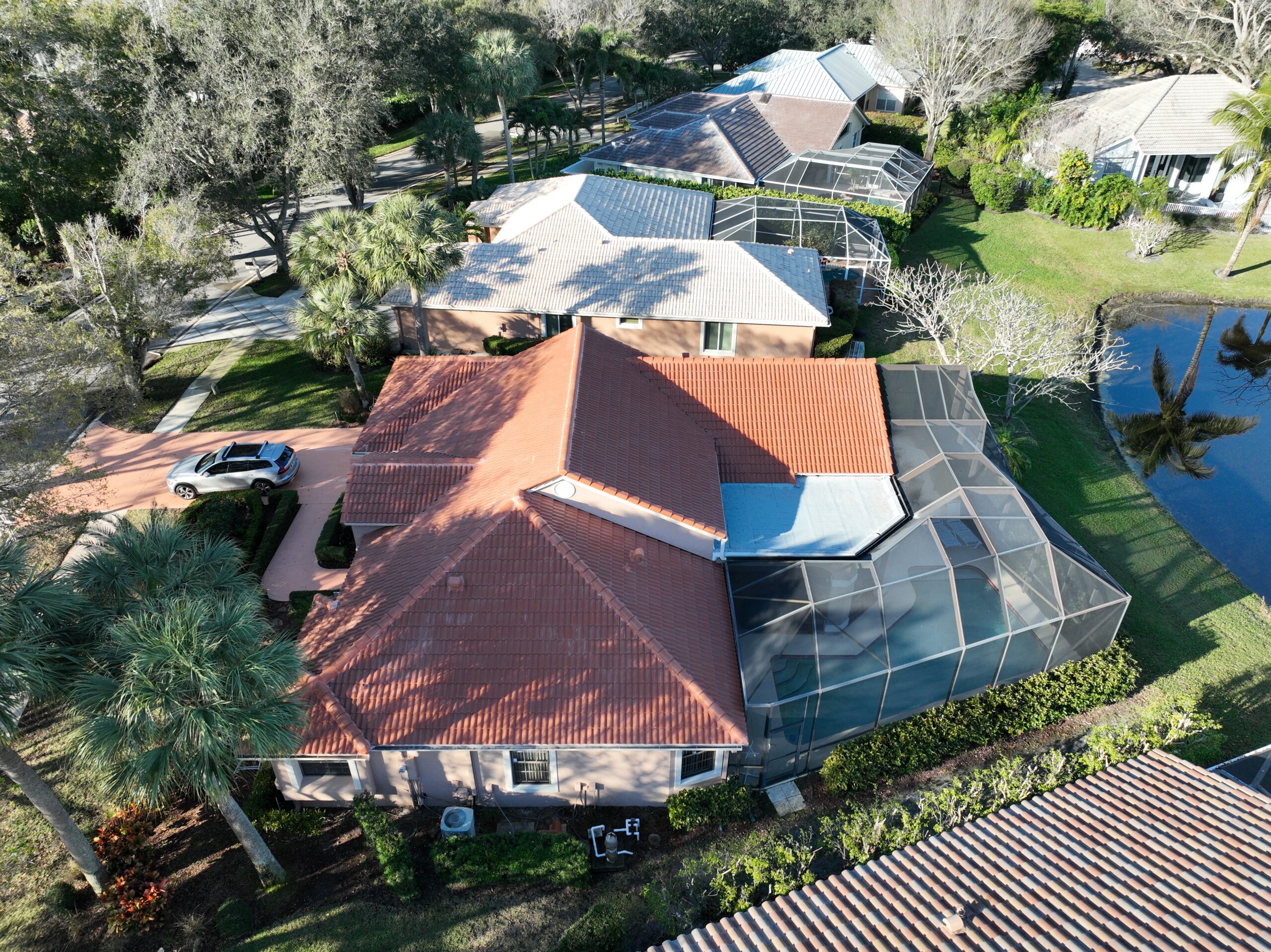 Florida Code-Compliant Boral Estate Terra-Cotta Tile Roof Installation 4