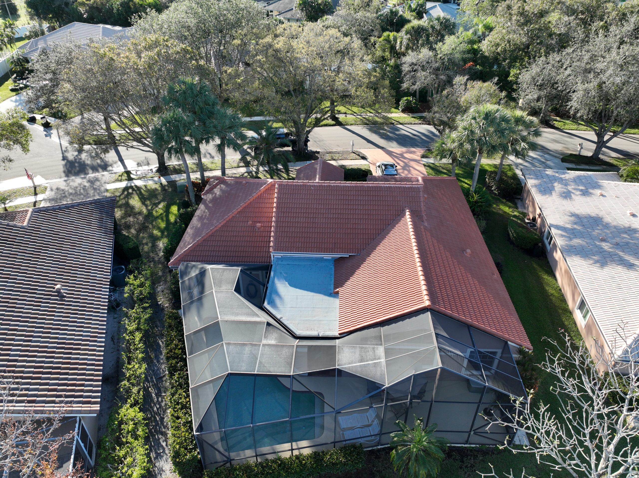Florida Code-Compliant Boral Estate Terra-Cotta Tile Roof Installation 5