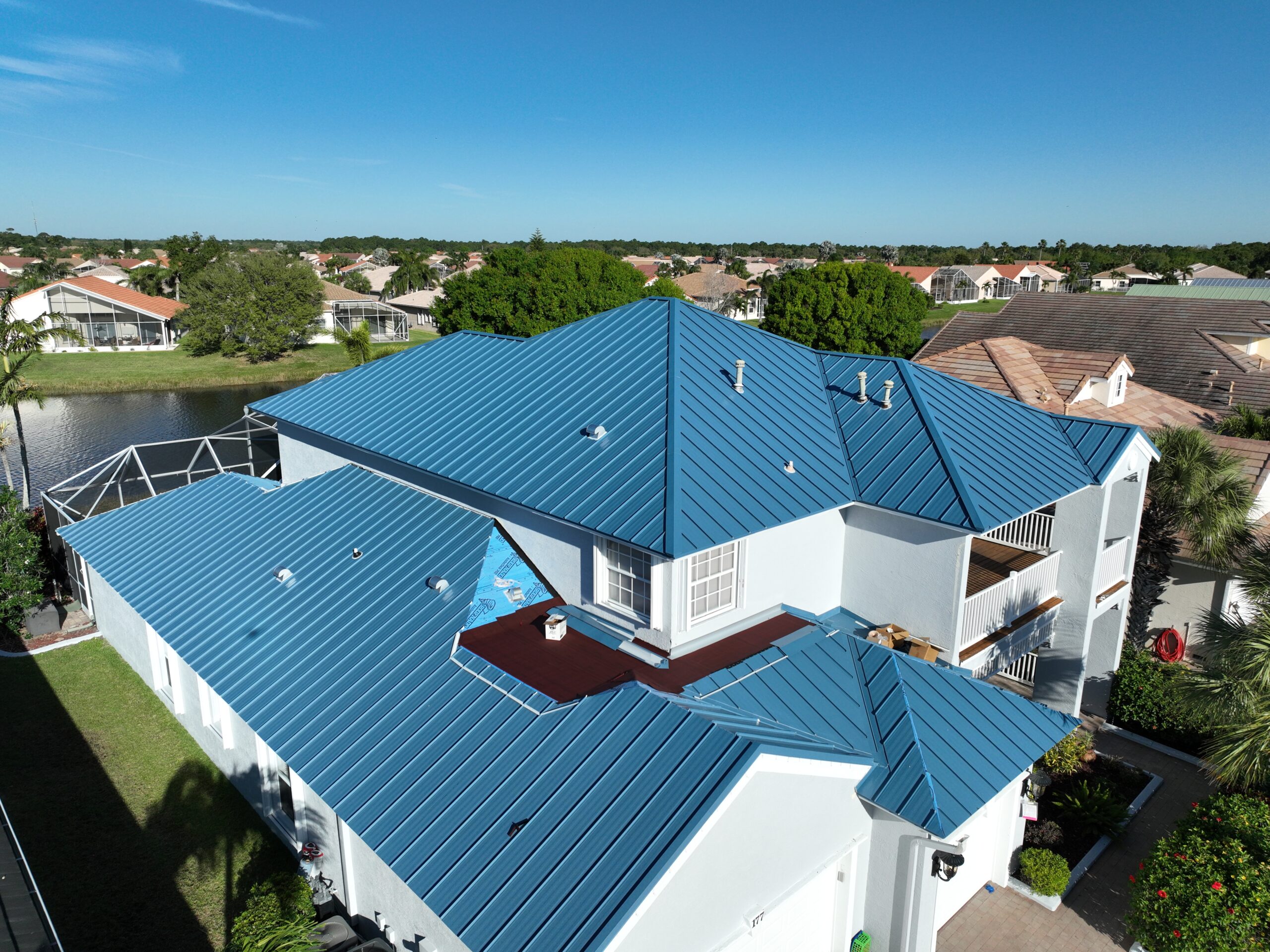 How a Slate Blue Metal Roof Brought Peace of Mind to a Florida Homeowner 1