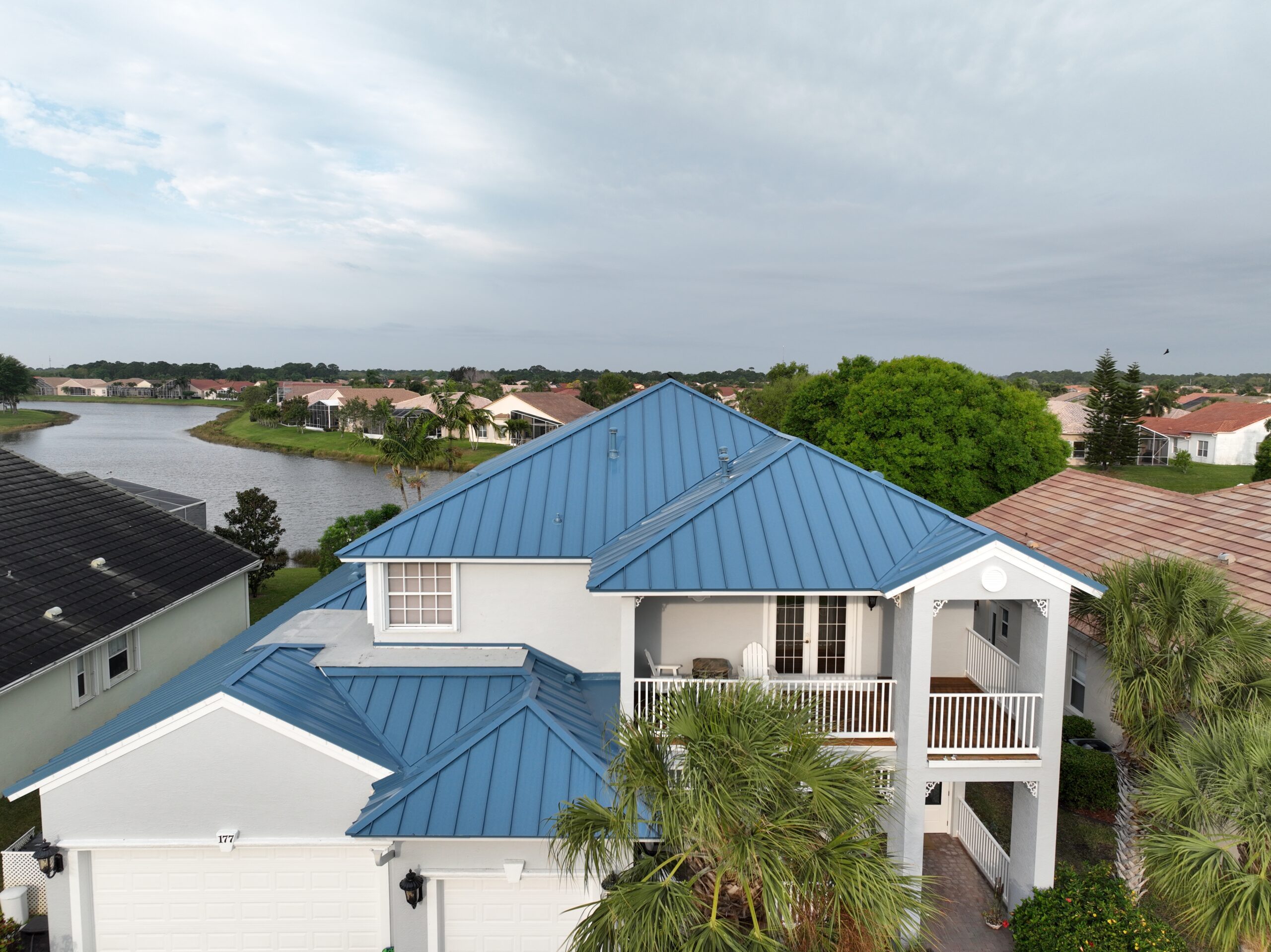 How a Slate Blue Metal Roof Brought Peace of Mind to a Florida Homeowner 5