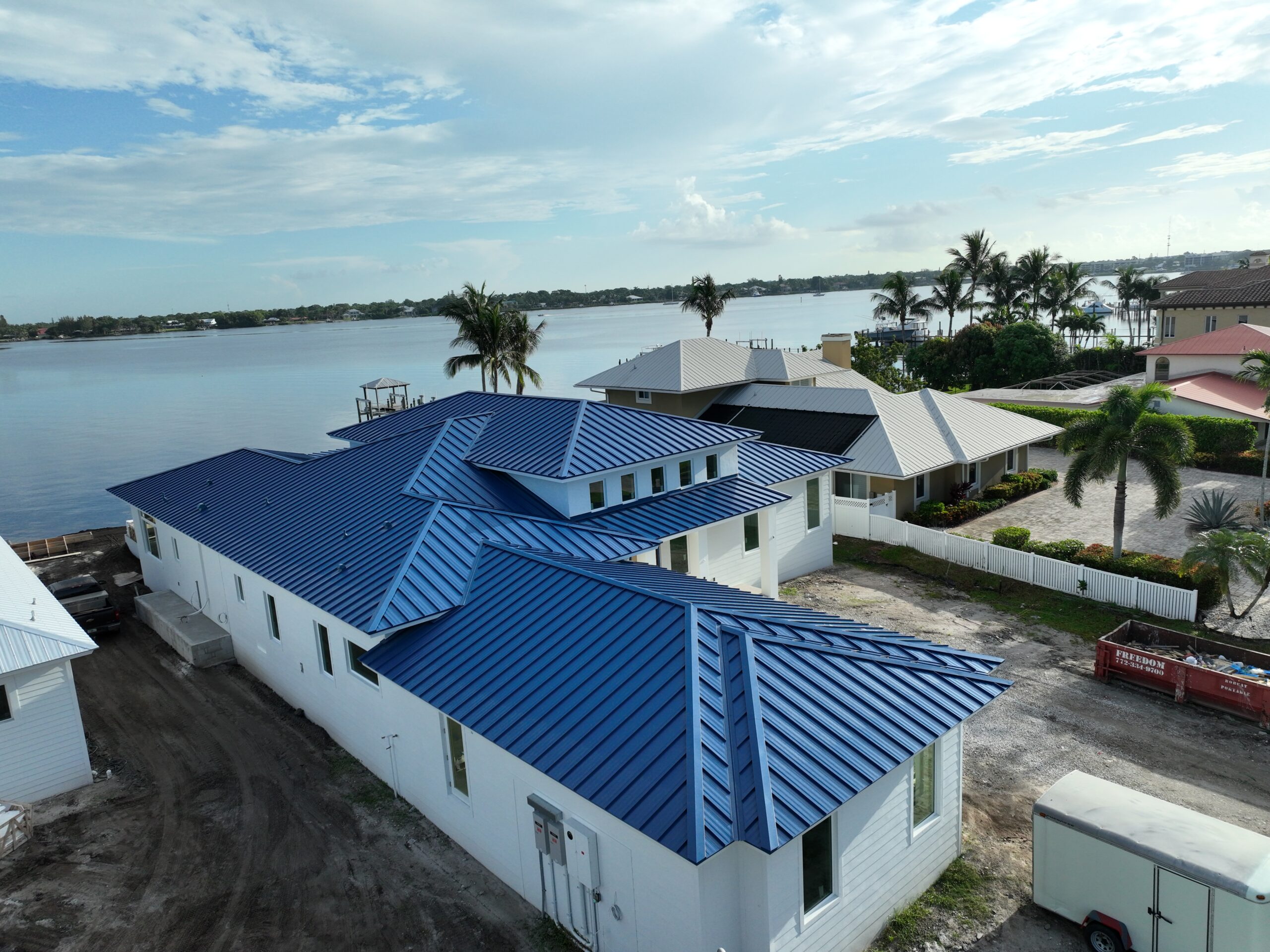 How We Saved a Palm Beach Dream Home with a Custom Blue Metal Roof 2