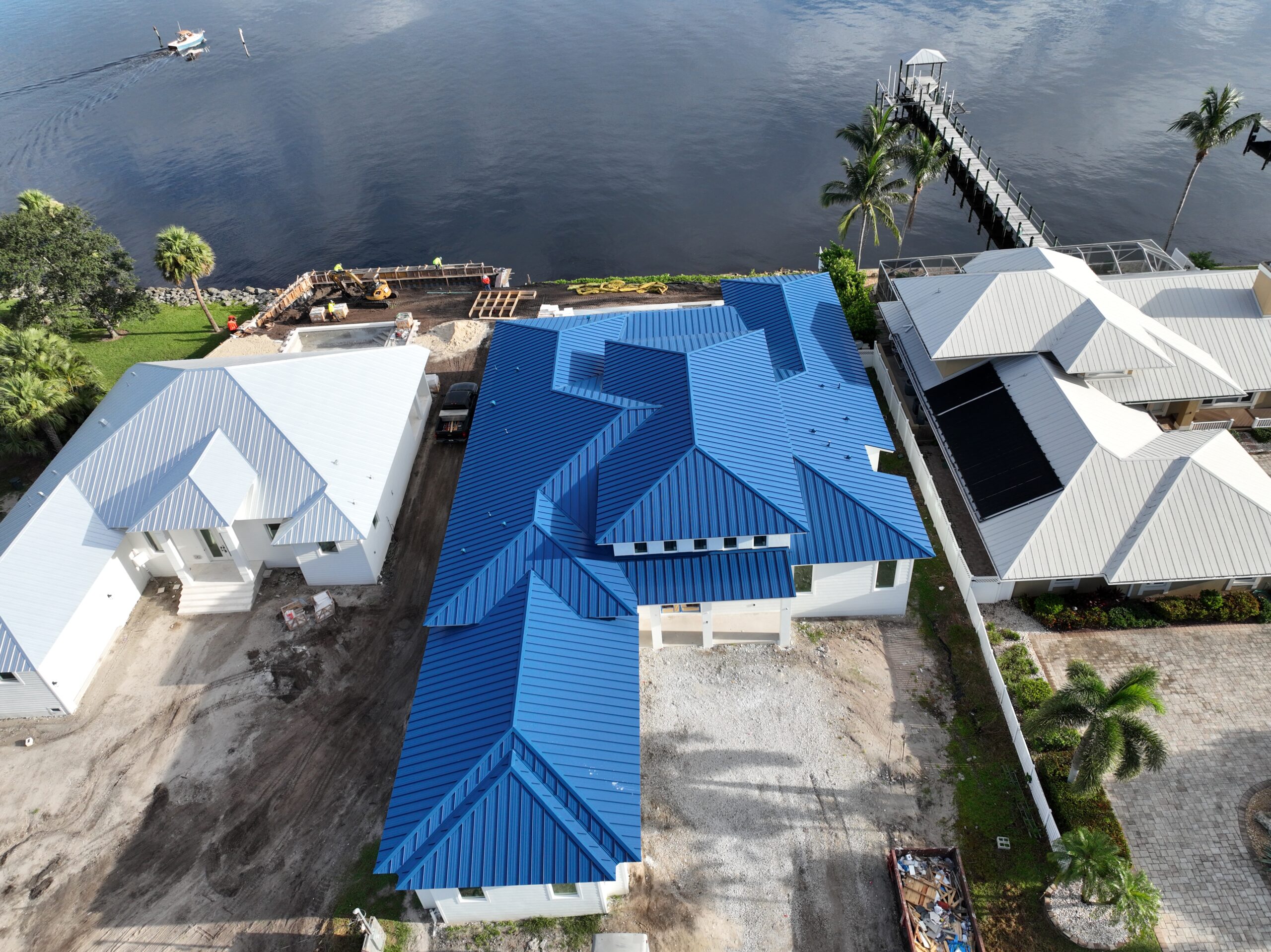How We Saved a Palm Beach Dream Home with a Custom Blue Metal Roof 4