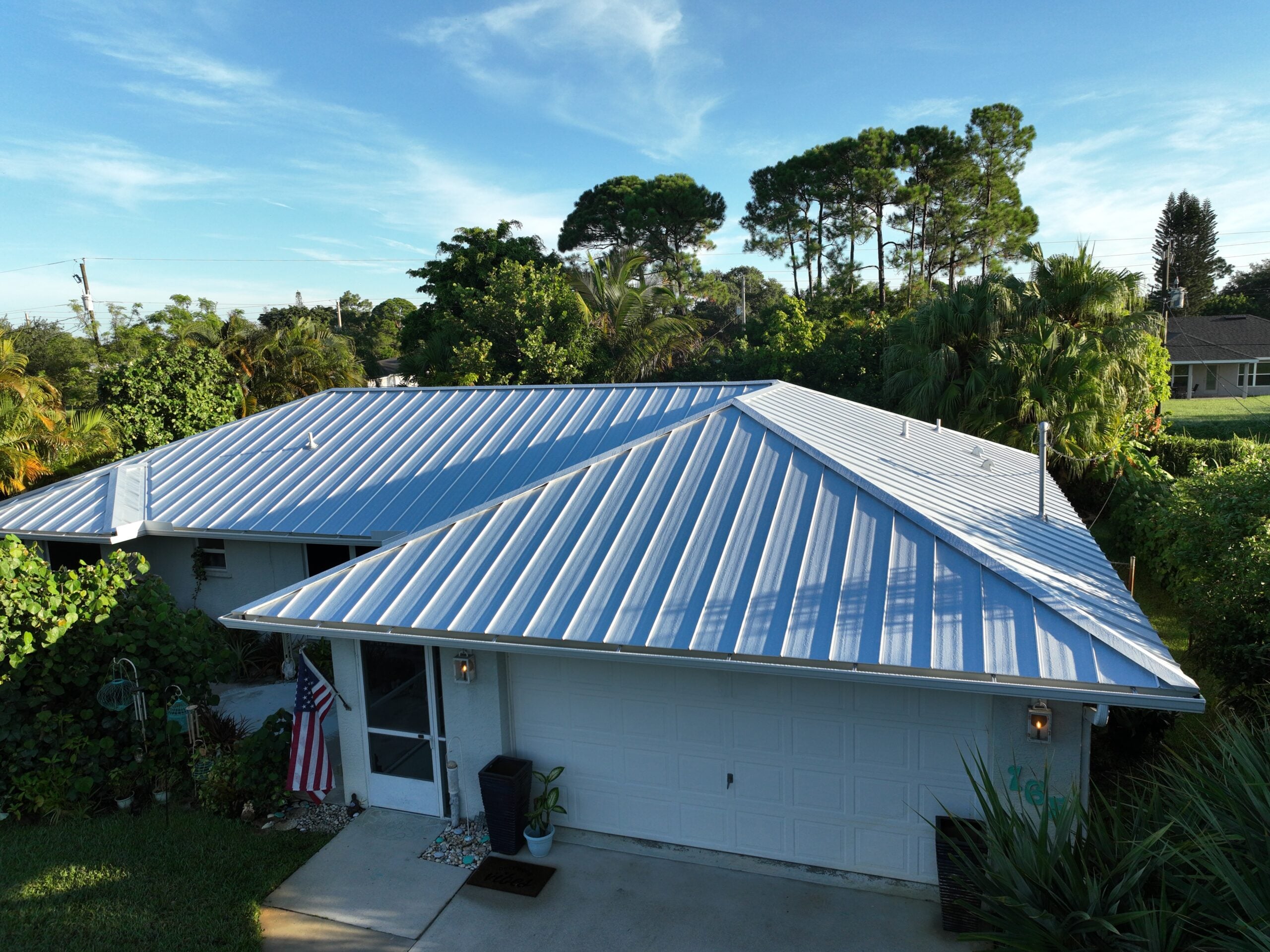 Port St. Lucie Home Gets a Hurricane-Ready White Metal Roof 1