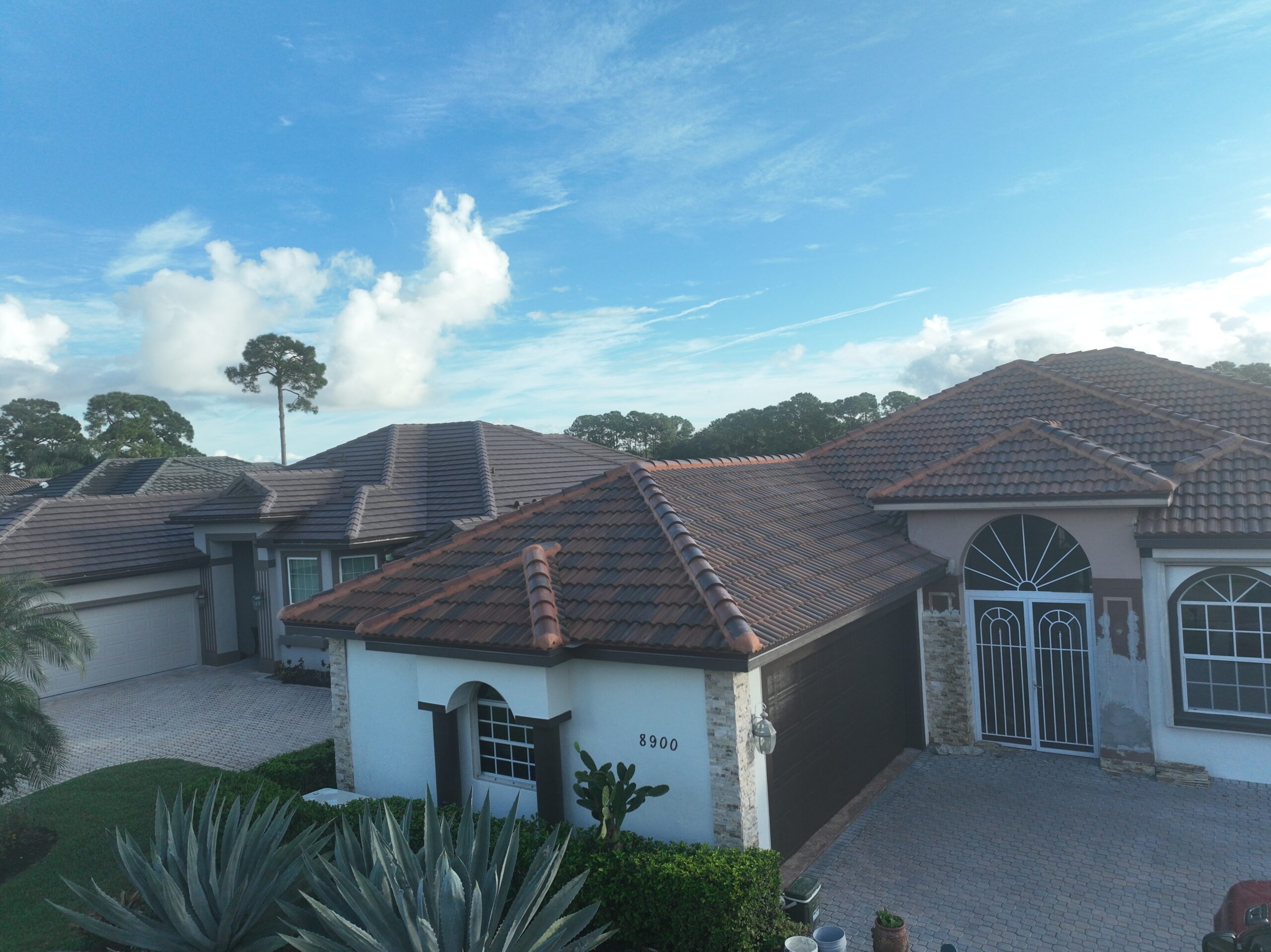 A Warm Tile Roof Transformation in Palm Beach, Florida 1